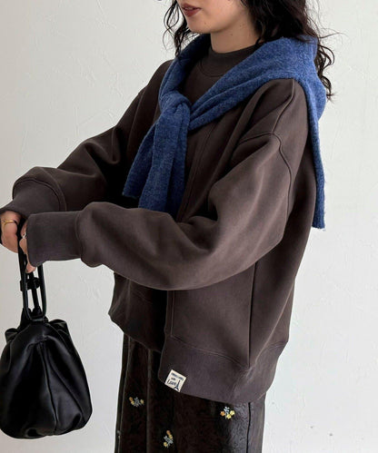 雙面磨毛高領衛衣套頭衫