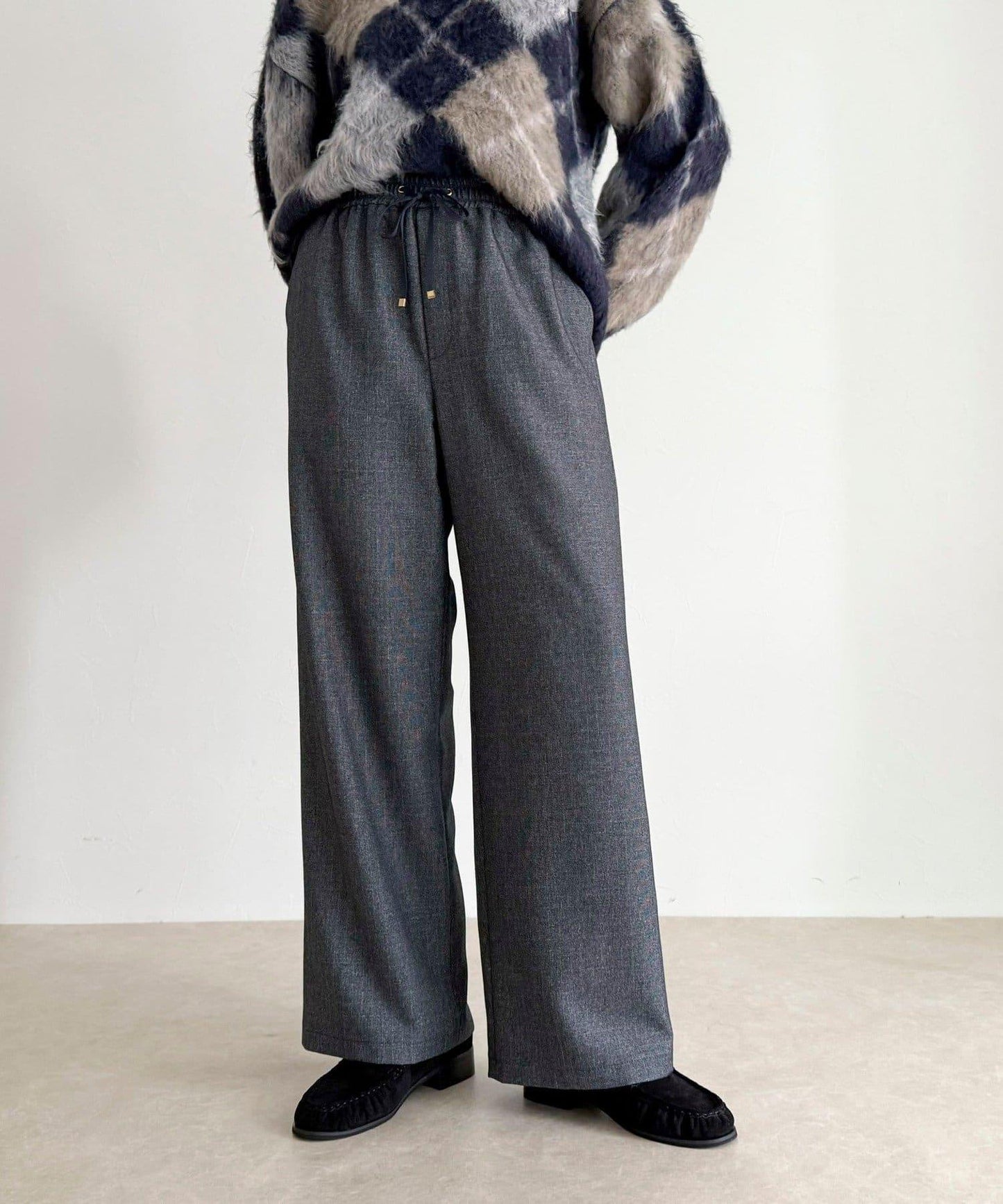 【4尺碼可選】軟鯊魚皮/格紋休閒褲