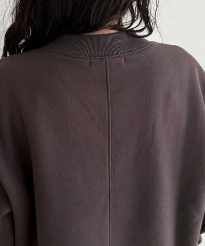 雙面磨毛高領衛衣套頭衫