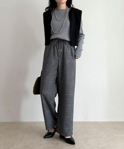 【4尺碼可選】軟鯊魚皮/格紋休閒褲