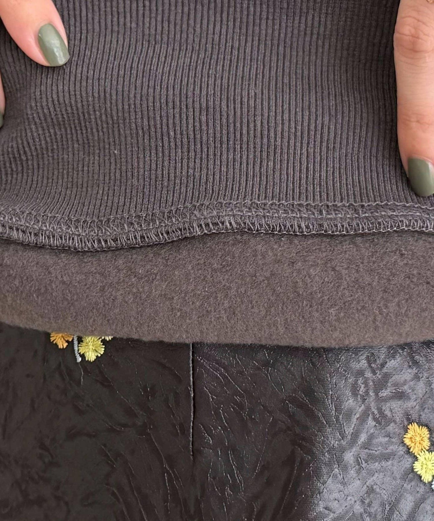 雙面磨毛高領衛衣套頭衫