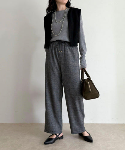 【4尺碼可選】軟鯊魚皮/格紋休閒褲