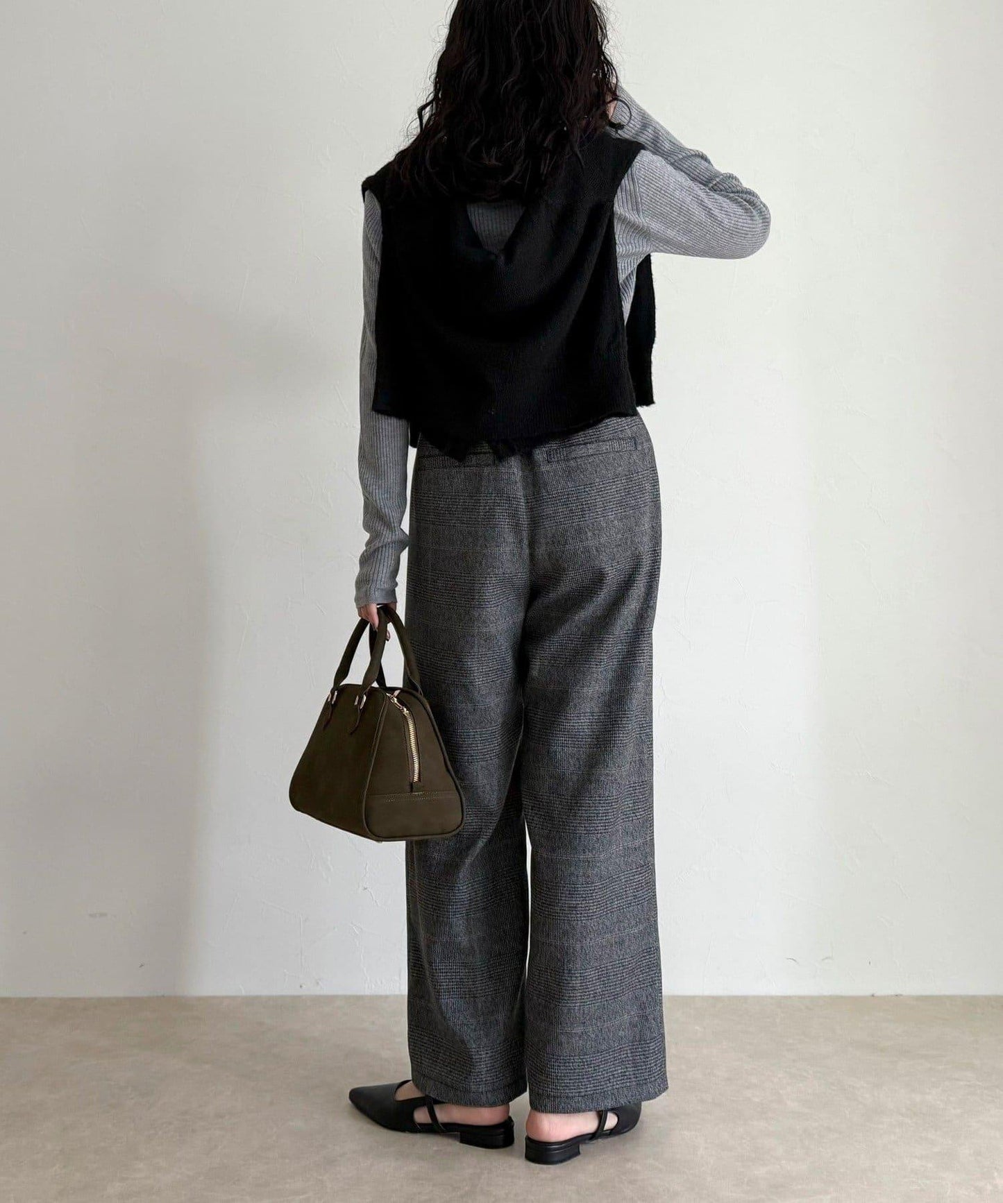 【4尺碼可選】軟鯊魚皮/格紋休閒褲