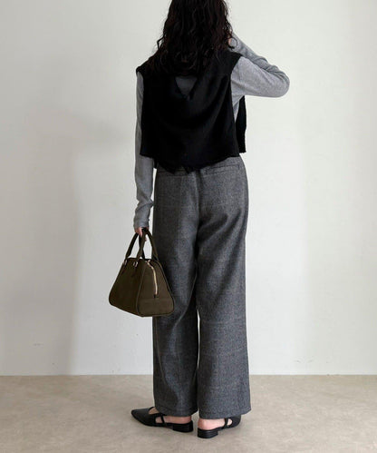 【4尺碼可選】軟鯊魚皮/格紋休閒褲