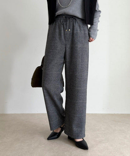 【4尺碼可選】軟鯊魚皮/格紋休閒褲