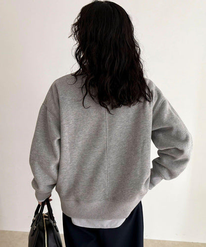 雙面磨毛高領衛衣套頭衫