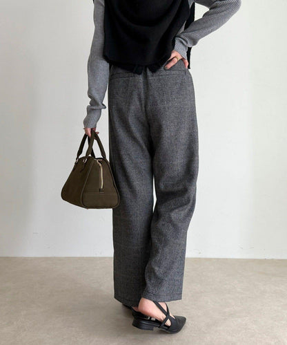 【4尺碼可選】軟鯊魚皮/格紋休閒褲