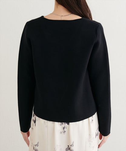 金色紐扣V領套頭衫