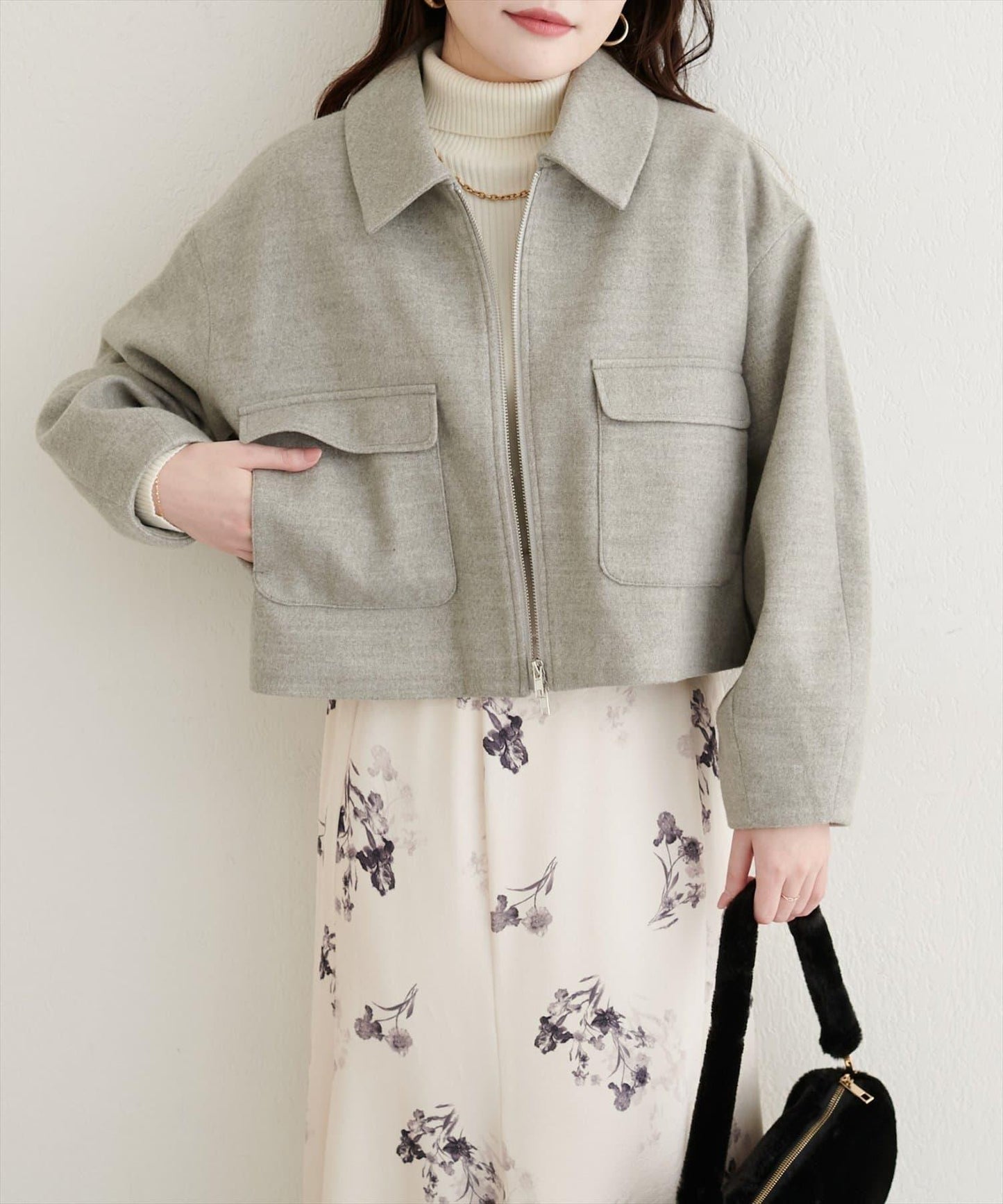 帶領雙拉鍊夾克