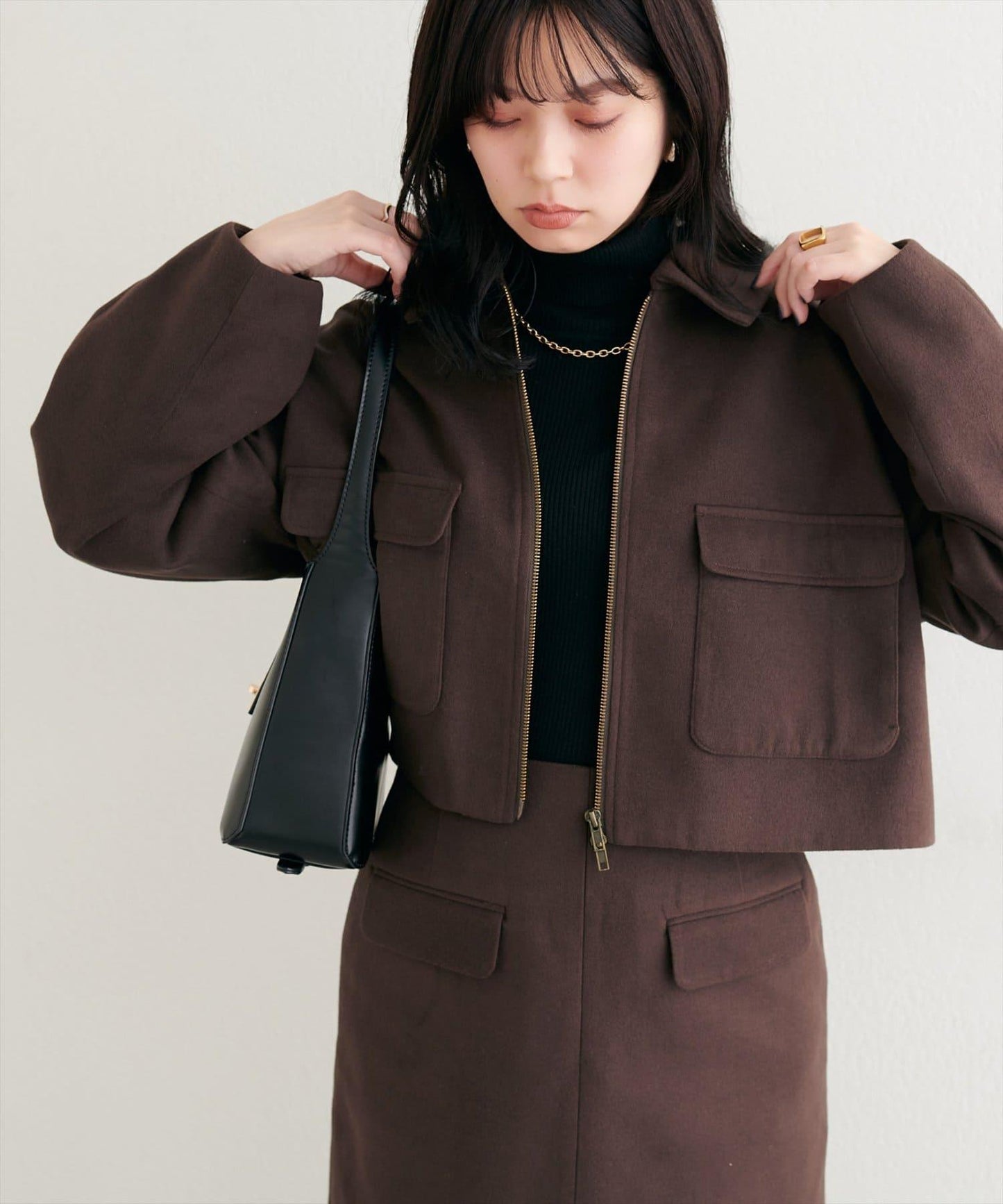 帶領雙拉鍊夾克