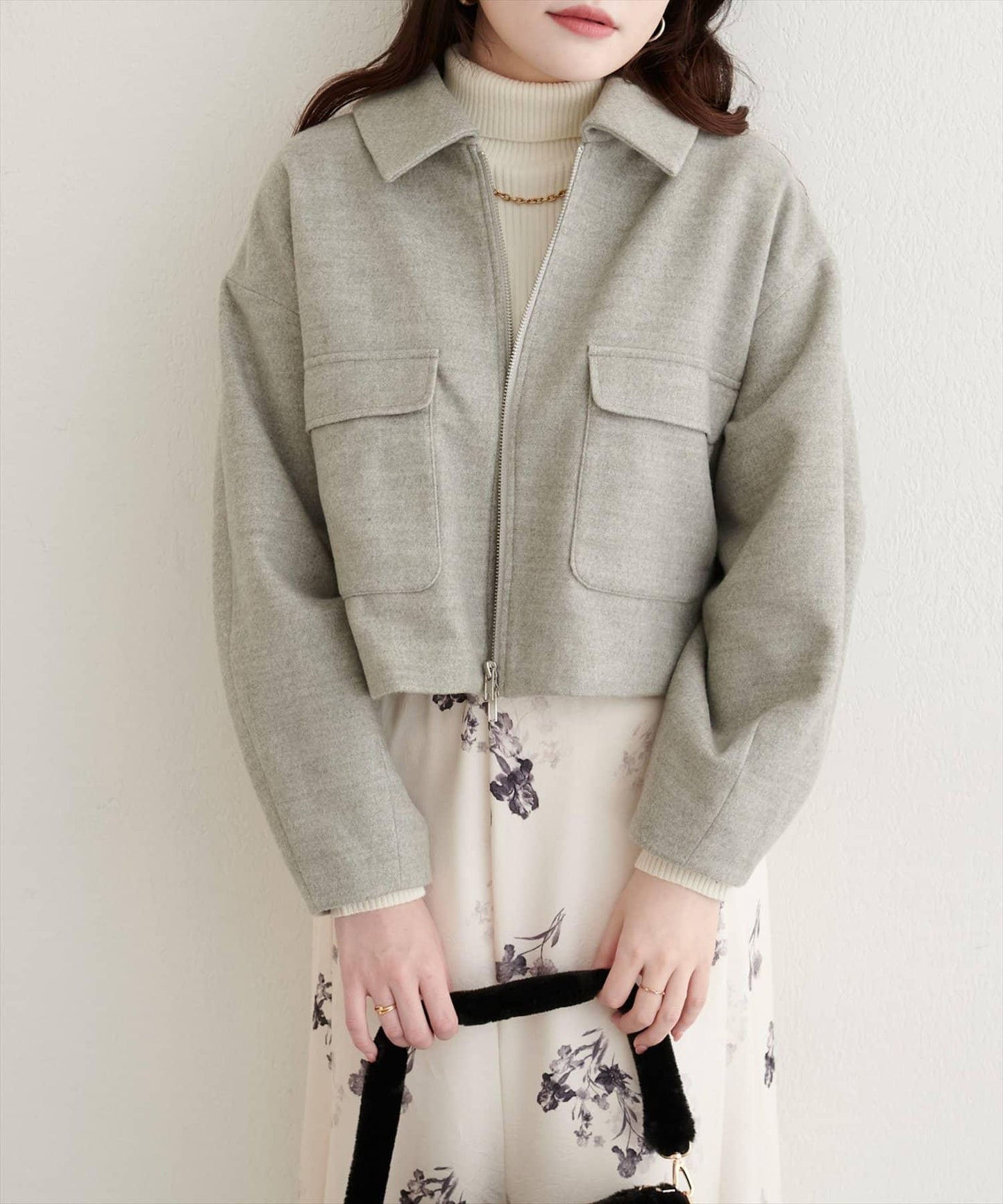 帶領雙拉鍊夾克