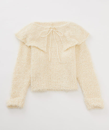 【mystic】[mline]帶領雪花絨針織衫