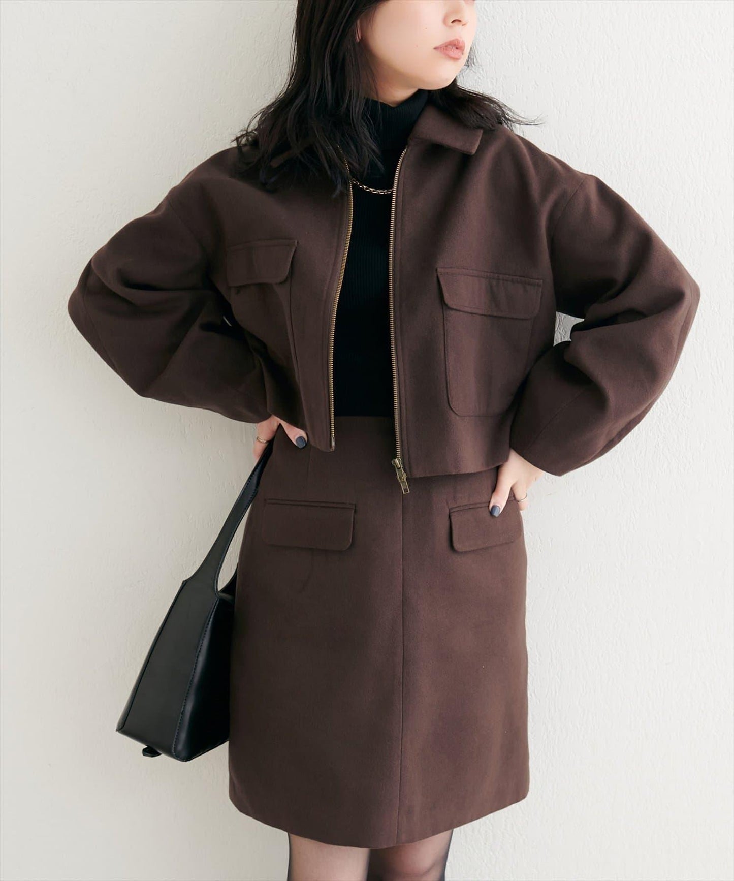 帶領雙拉鍊夾克