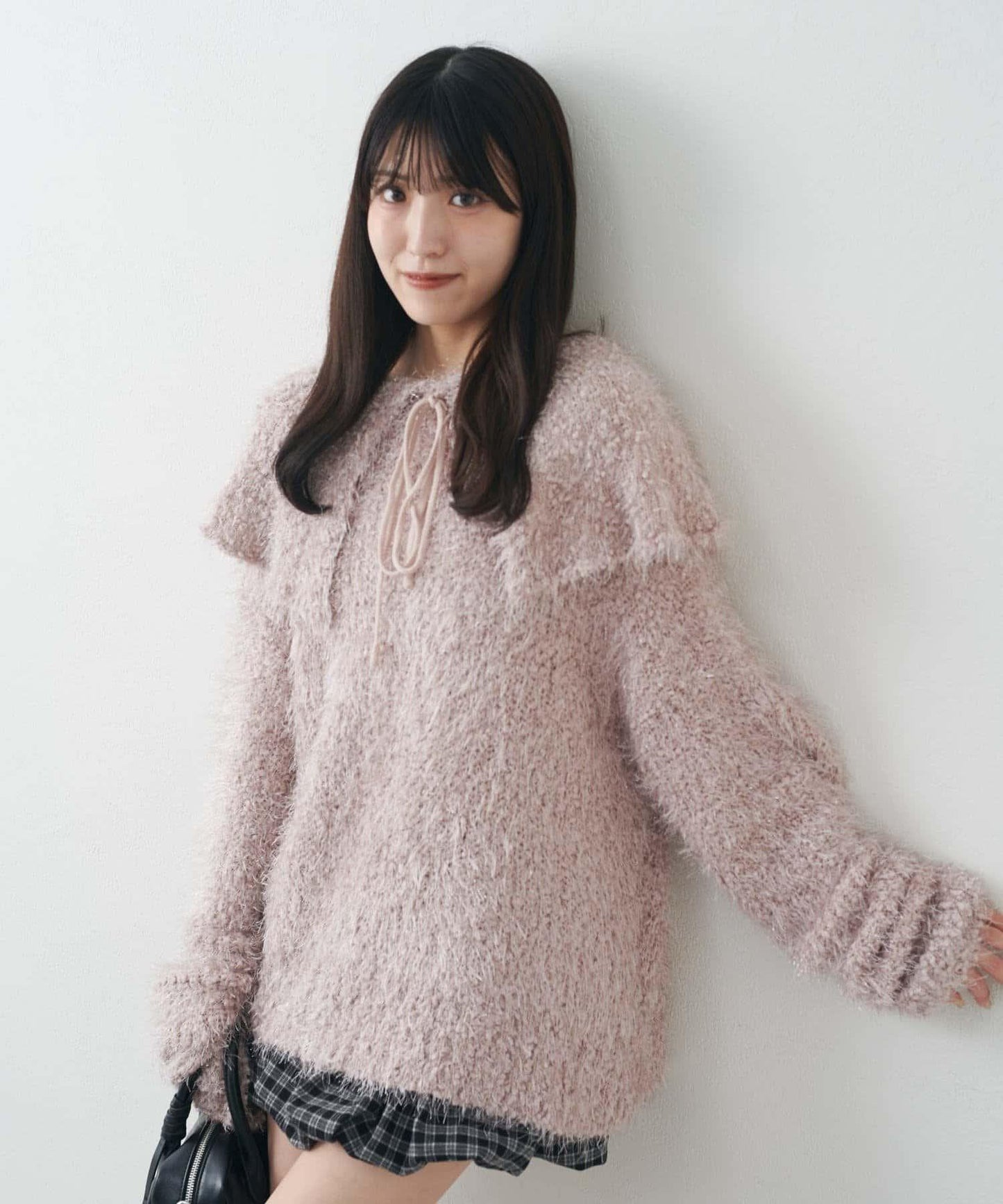 【mystic】[mline]帶領雪花絨針織衫