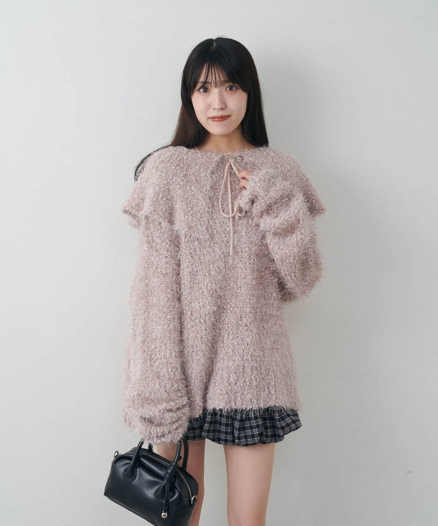 【mystic】[mline]帶領雪花絨針織衫