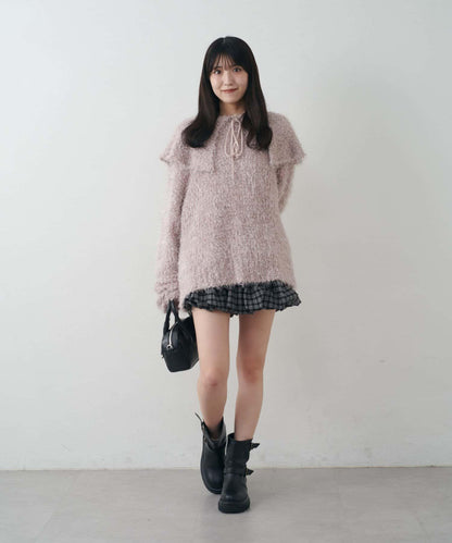 【mystic】[mline]帶領雪花絨針織衫