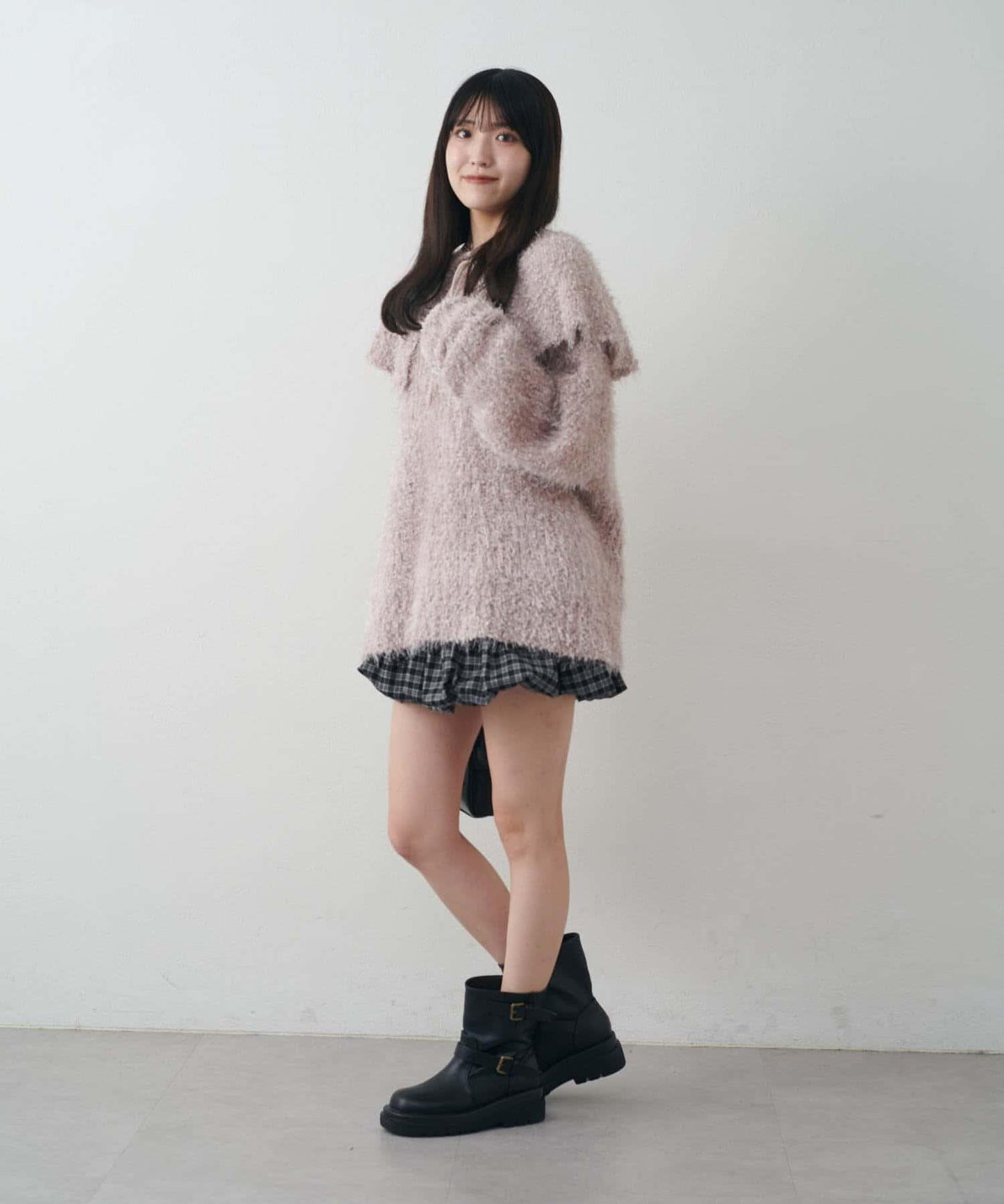 【mystic】[mline]帶領雪花絨針織衫