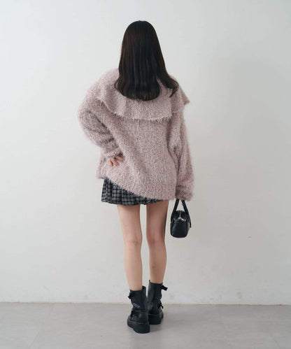 【mystic】[mline]帶領雪花絨針織衫