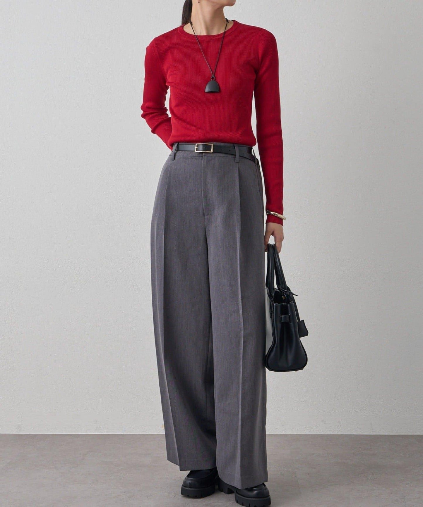 Loungedress 中心壓線闊腿褲