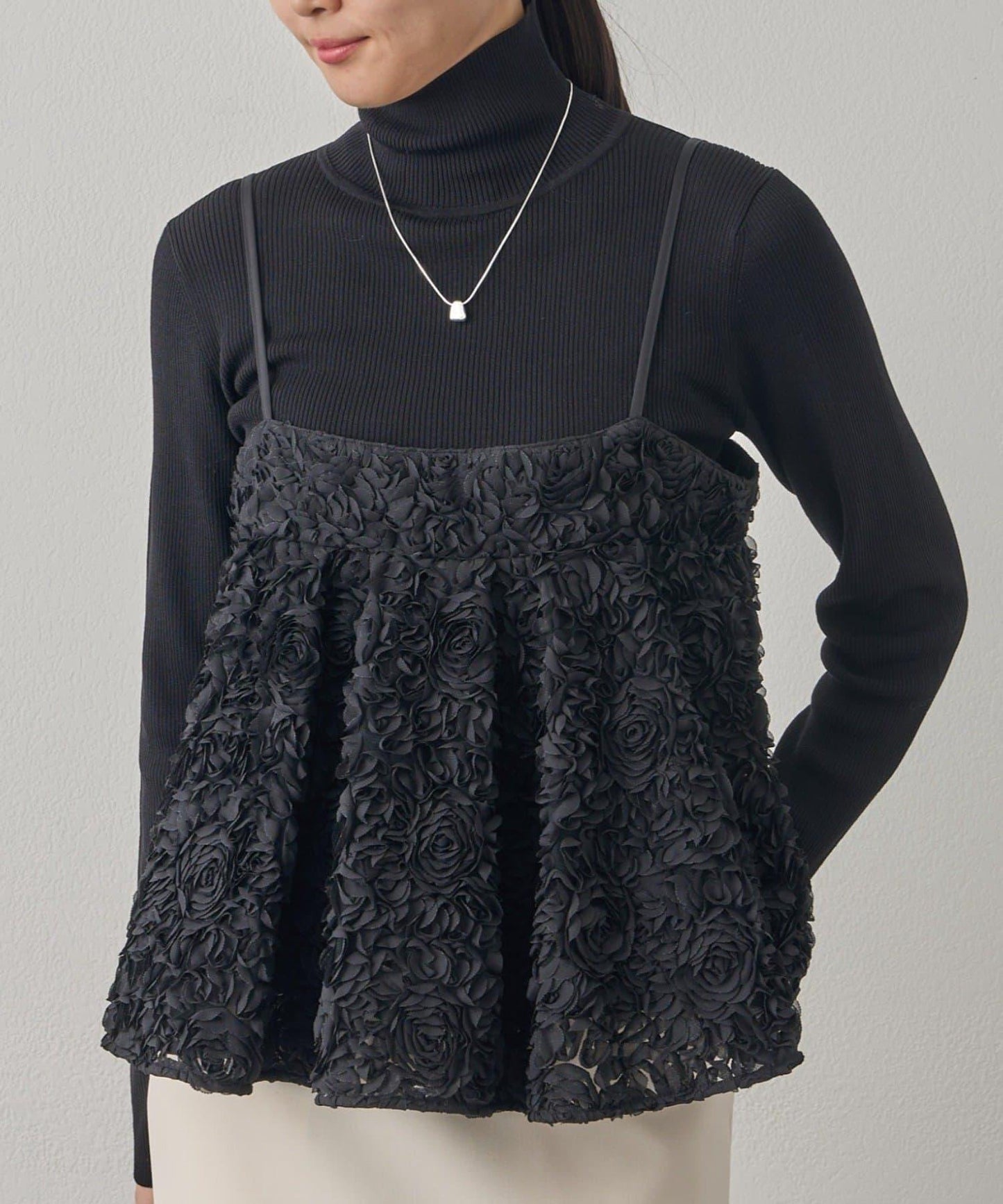 花卉圖案吊帶背心