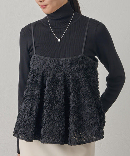 花卉圖案吊帶背心