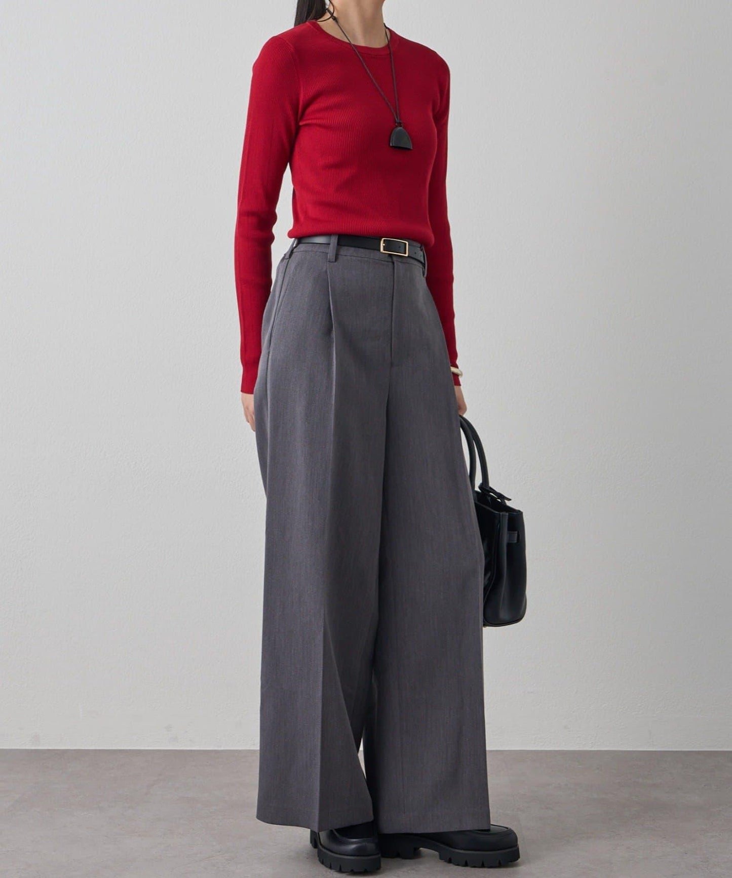 Loungedress 中心壓線闊腿褲