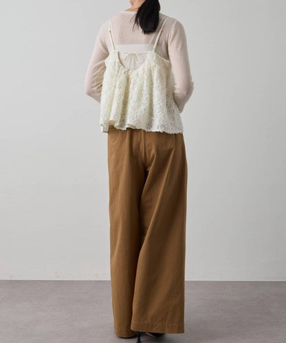 花卉圖案吊帶背心