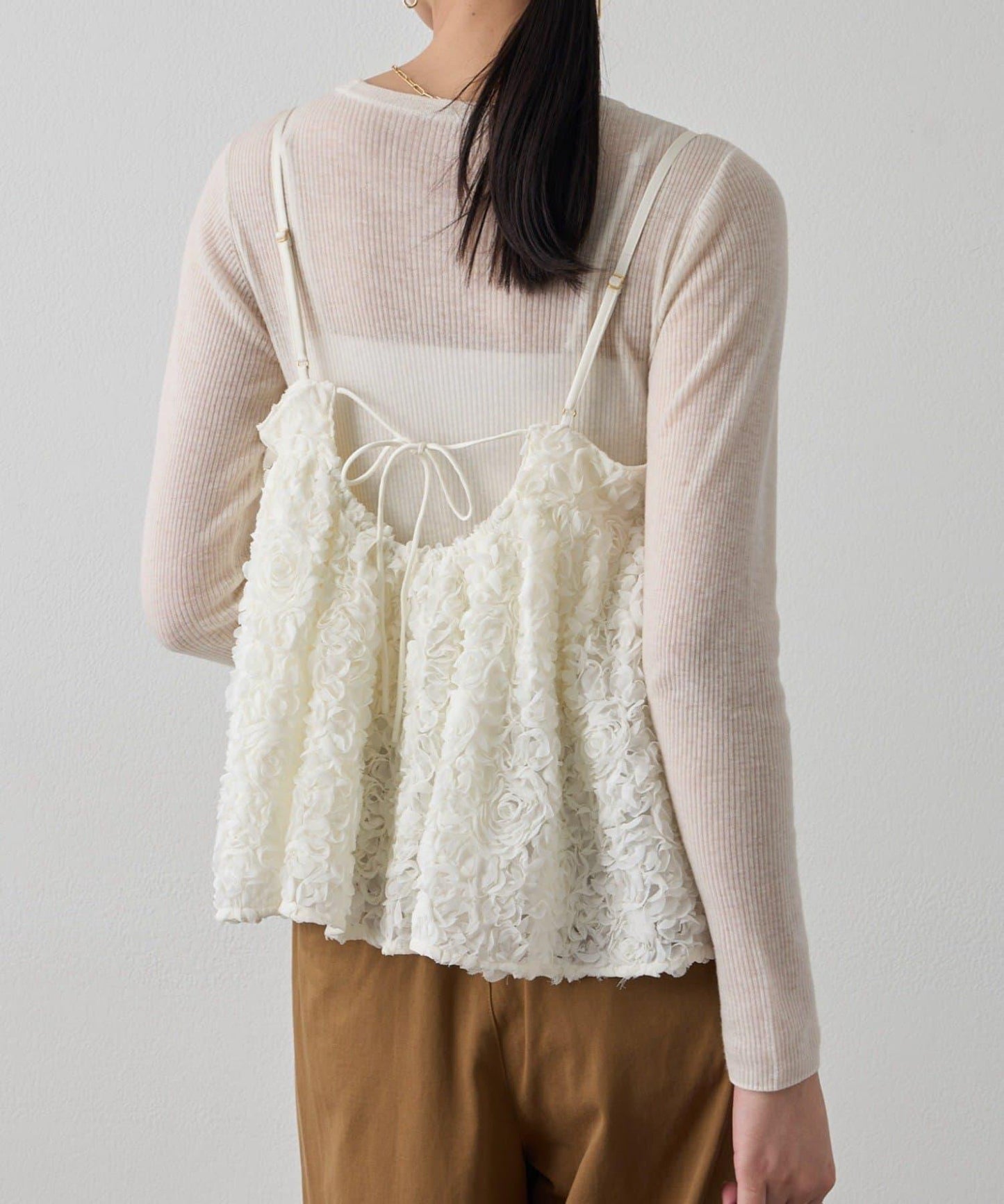 花卉圖案吊帶背心