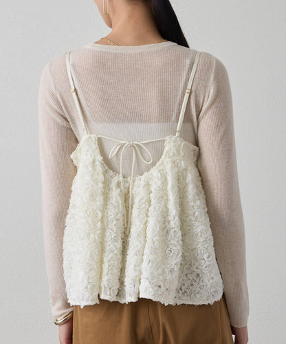 花卉圖案吊帶背心