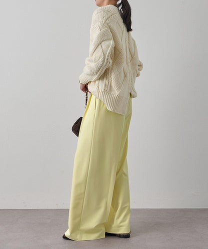 Loungedress 中心壓線闊腿褲