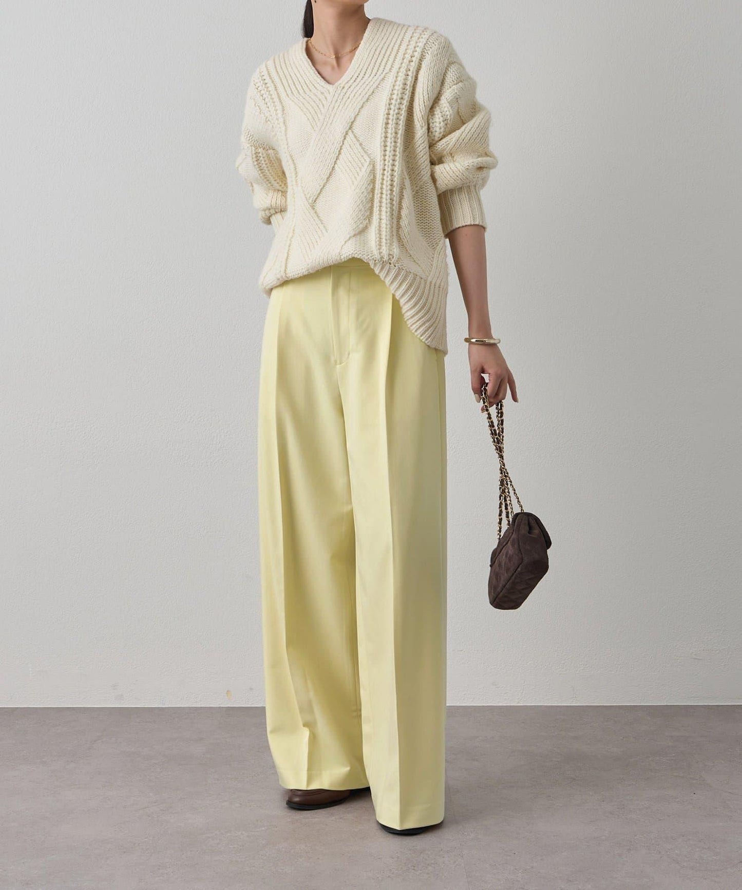 Loungedress 中心壓線闊腿褲