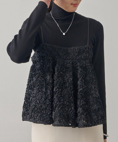 花卉圖案吊帶背心