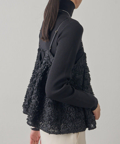 花卉圖案吊帶背心