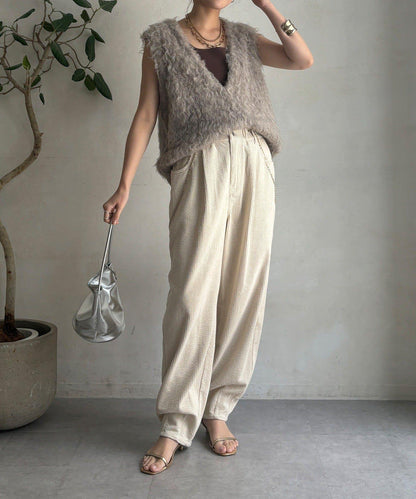 燈芯絨寬鬆長褲