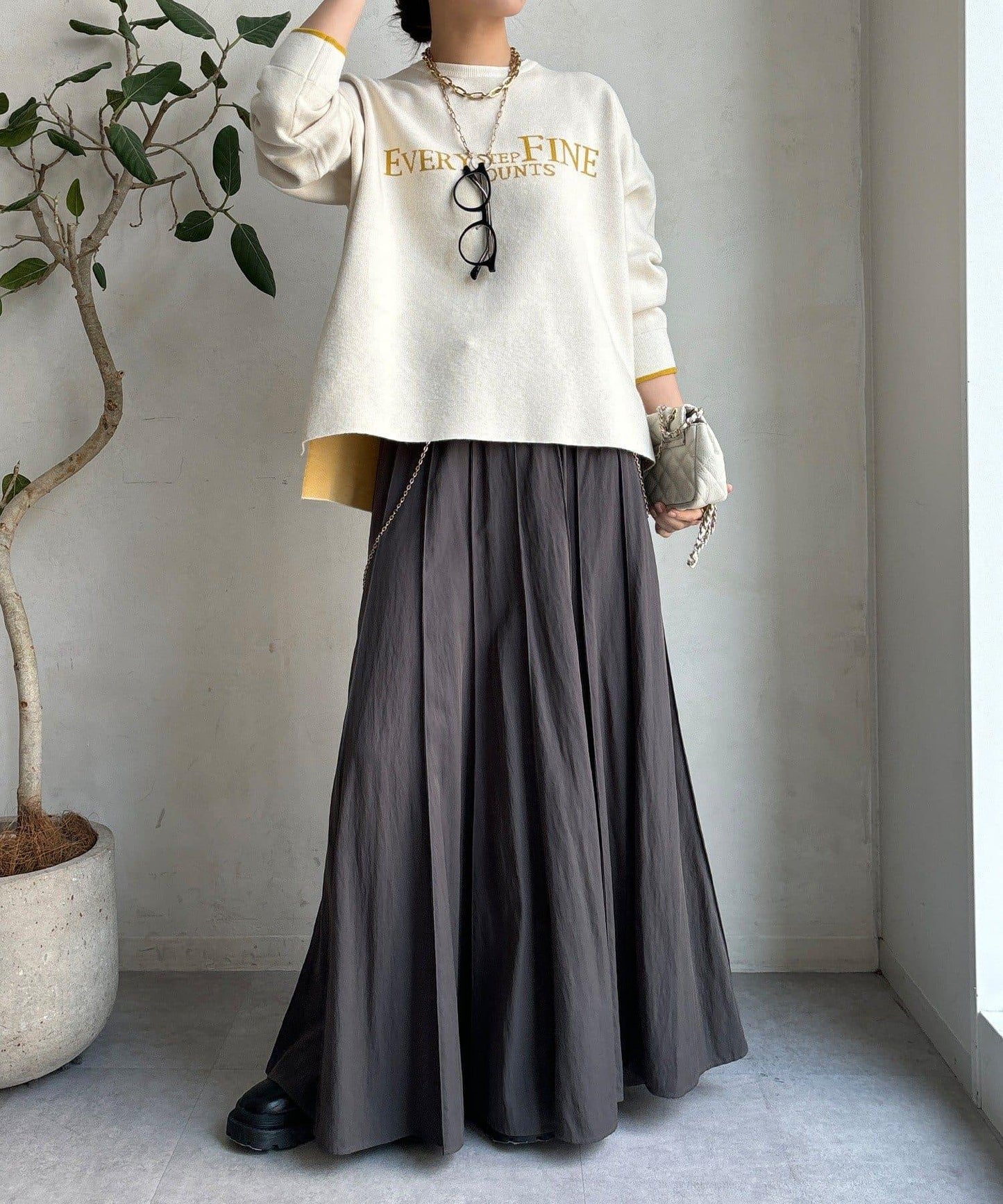 雙面提花標誌針織衫