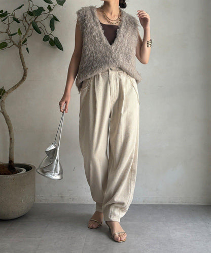 燈芯絨寬鬆長褲