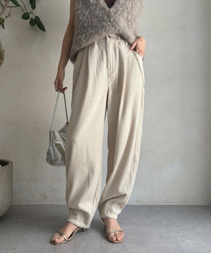 燈芯絨寬鬆長褲