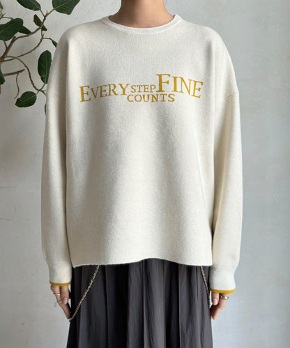 雙面提花標誌針織衫