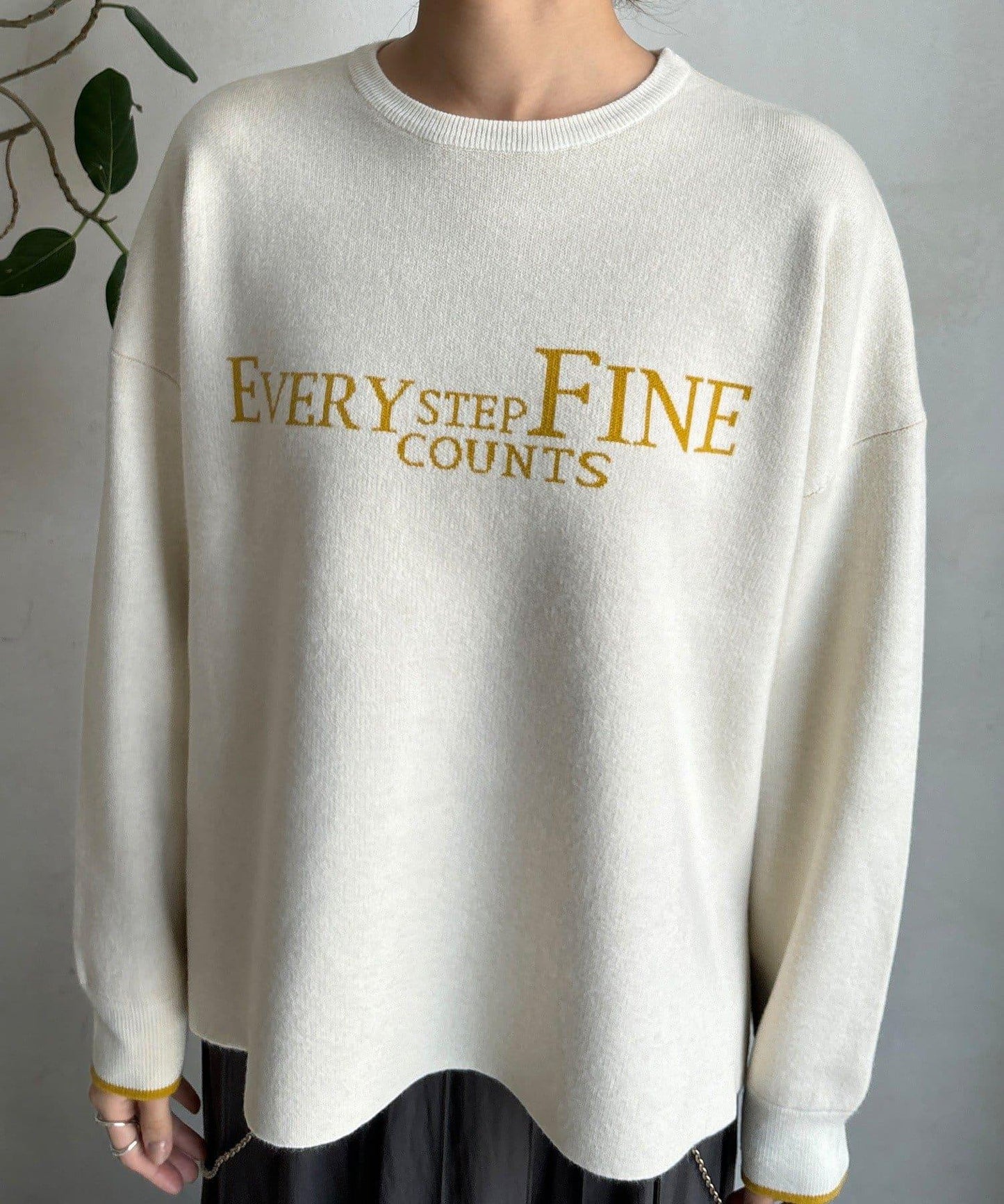 雙面提花標誌針織衫