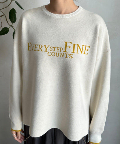 雙面提花標誌針織衫