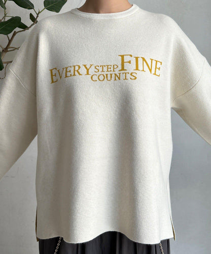 雙面提花標誌針織衫