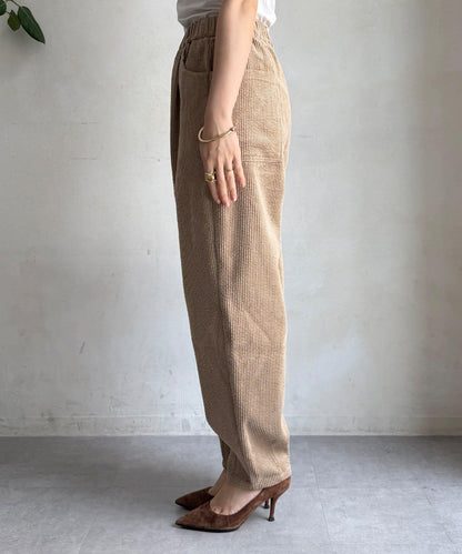燈芯絨寬鬆長褲
