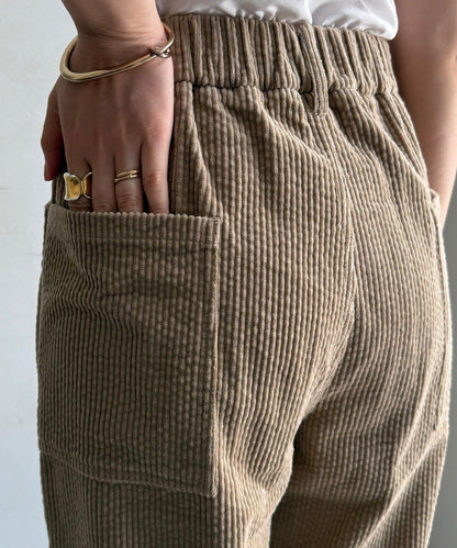 燈芯絨寬鬆長褲
