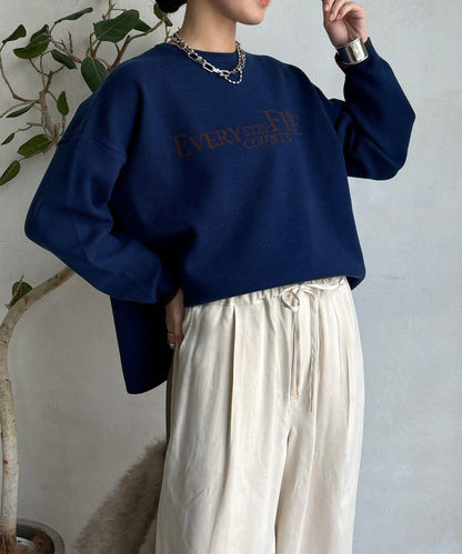 雙面提花標誌針織衫