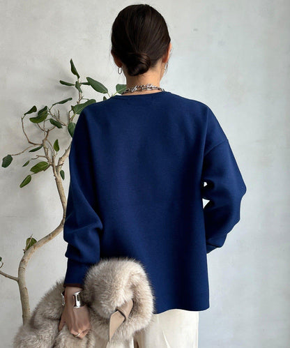 雙面提花標誌針織衫