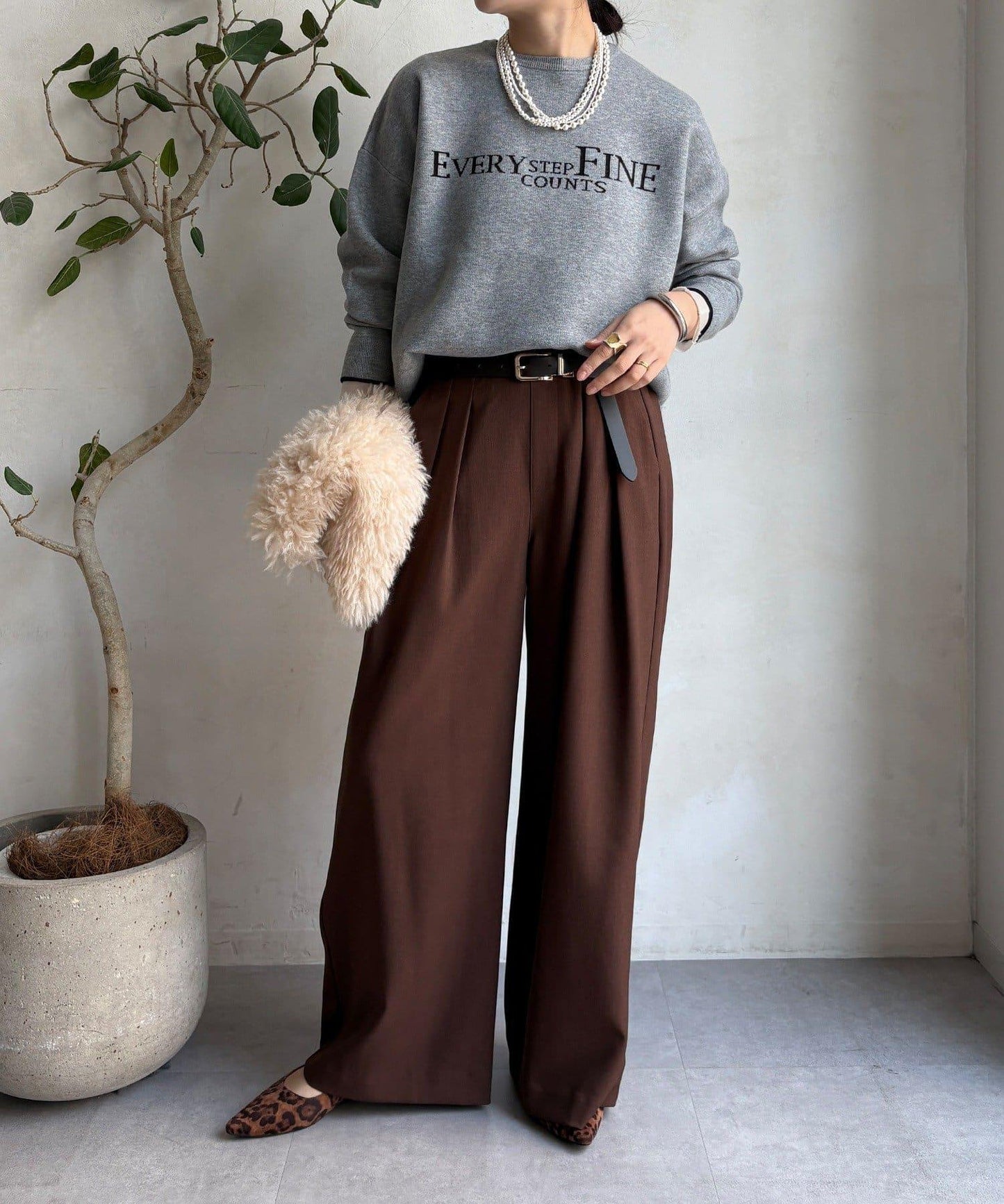 雙面提花標誌針織衫