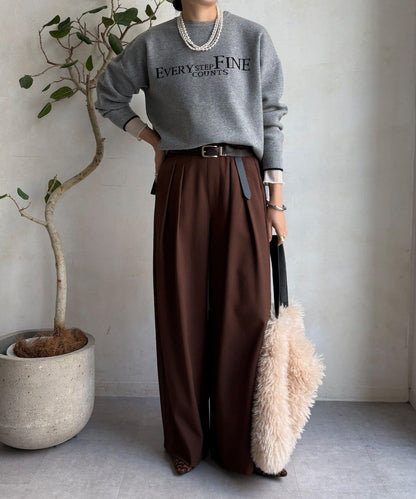 雙面提花標誌針織衫