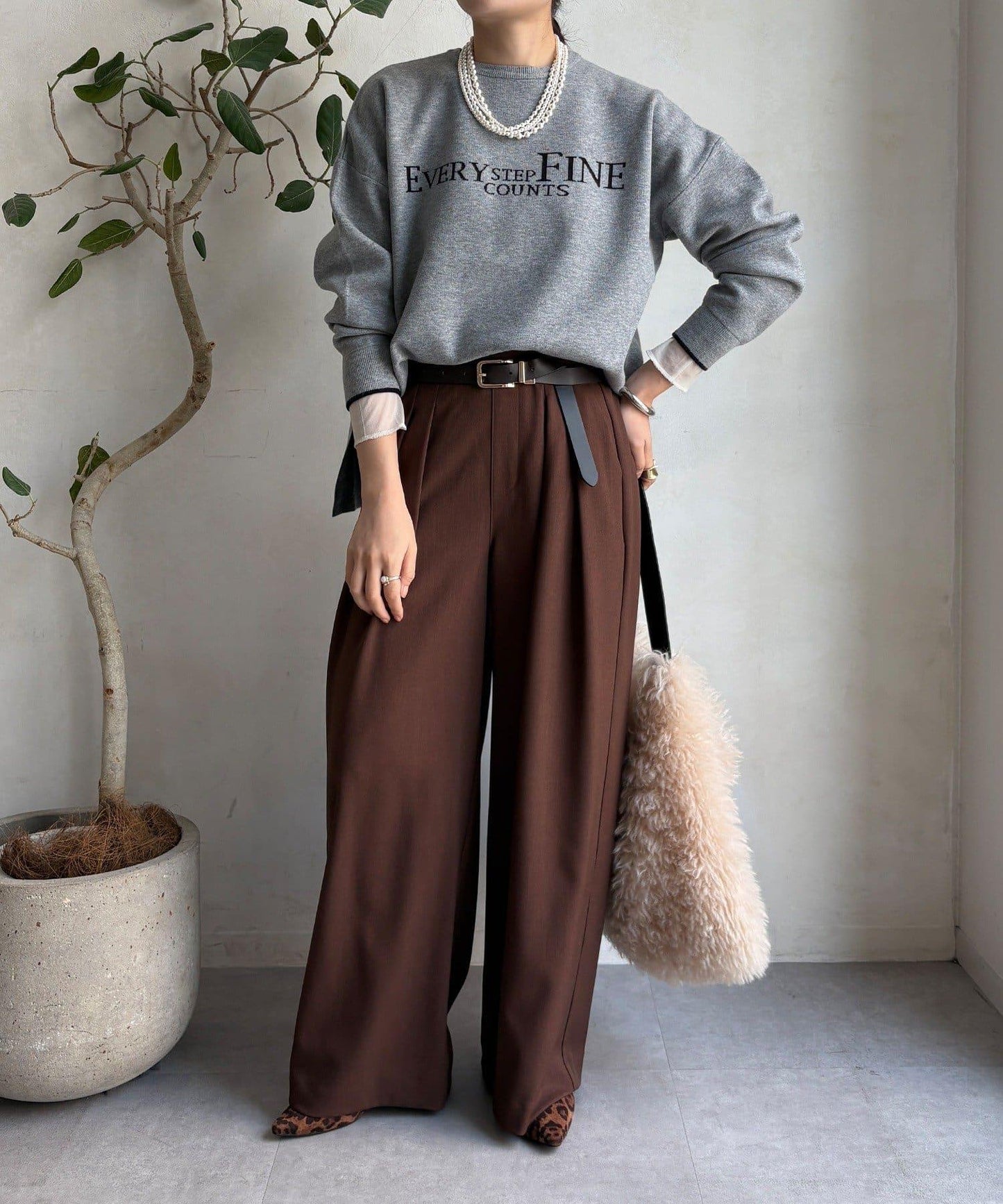 雙面提花標誌針織衫