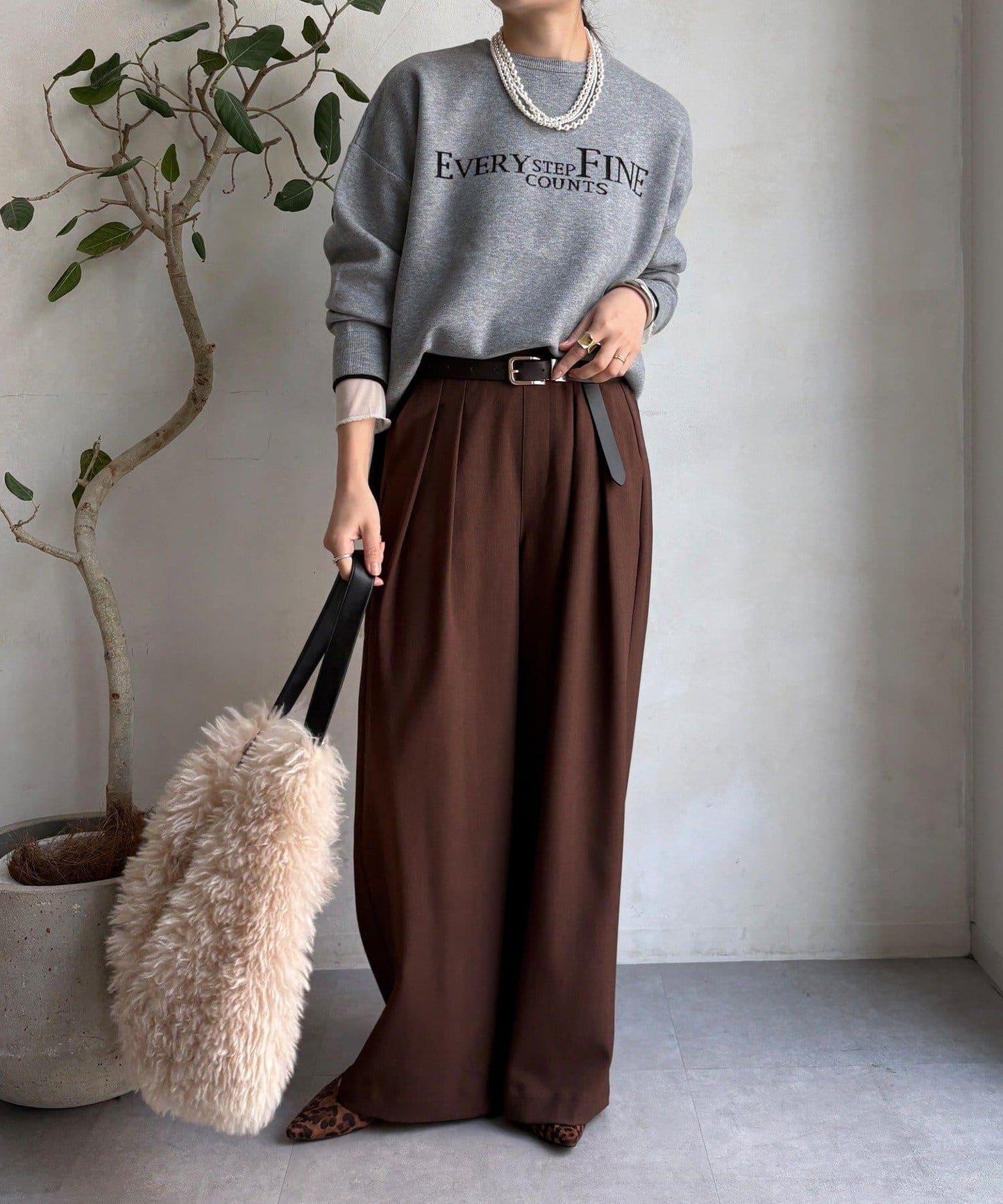 雙面提花標誌針織衫