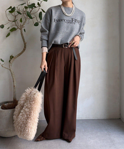 雙面提花標誌針織衫